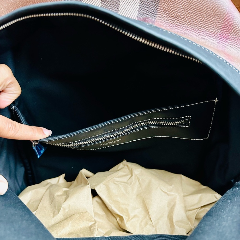 Burberry Brown Checkered Backpack - image 6